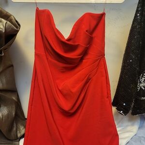 Nookie Strapless Scarlet Dress
